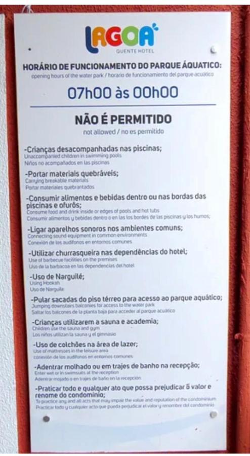 Lagoa Quente Hotel, Caldas Novas Go, Flat 357 외부 사진